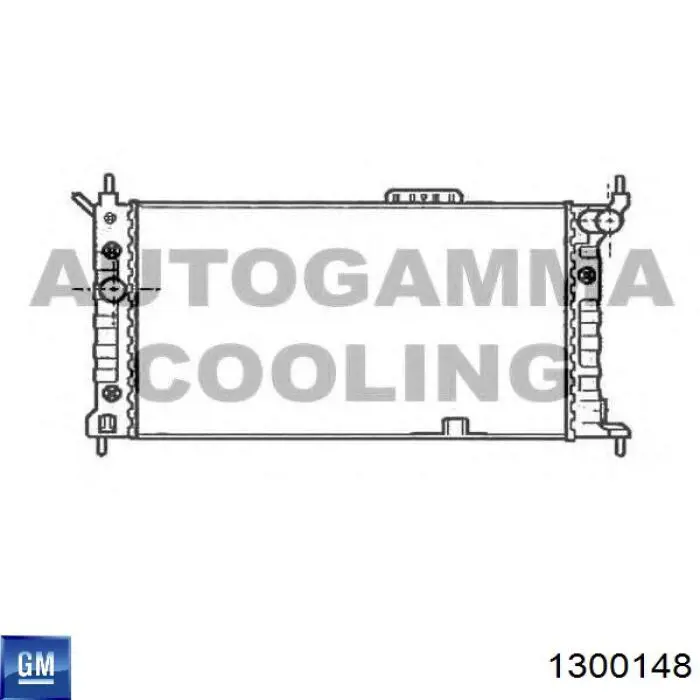 1300148 General Motors Радиатор основной