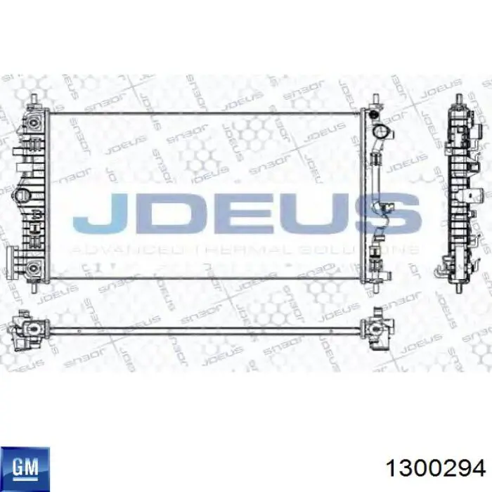 Радиатор 1300294 General Motors