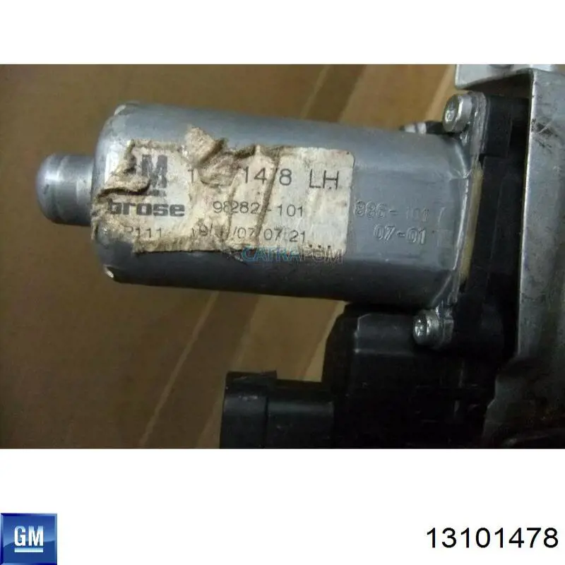 Мотор стеклоподъемника двери передней левой 13101478 General Motors