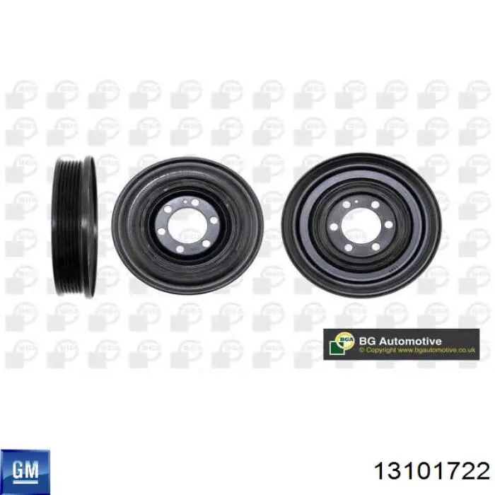 Шкив коленвала (демпфер) Opel 13101722 цена, от 75.96 USD
