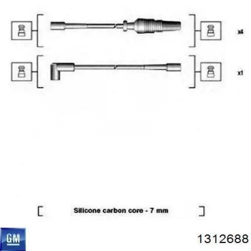 Ресничка (накладка) правой фары 1312688 General Motors