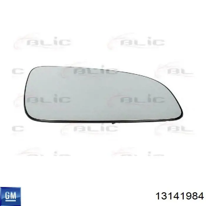 13141984 General Motors зеркальный элемент зеркала заднего вида правого