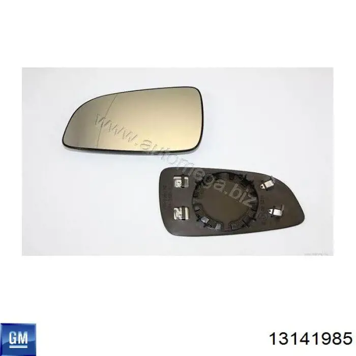 Стекло левого зеркала заднего вида 13141985 General Motors