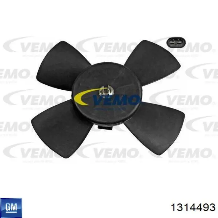 1314493 General Motors диффузор радиатора охлаждения