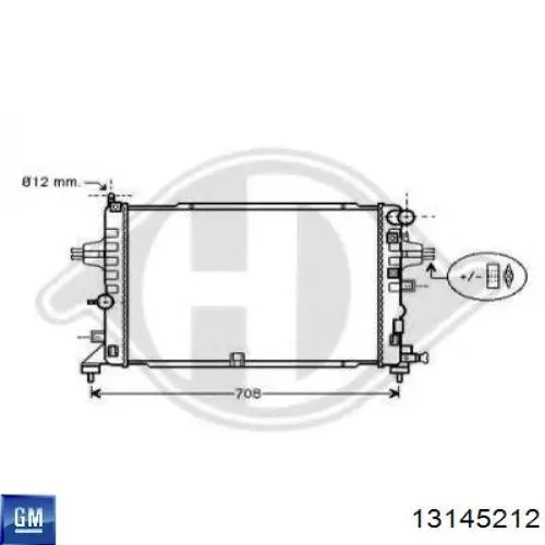 13145212 General Motors Радиатор основной