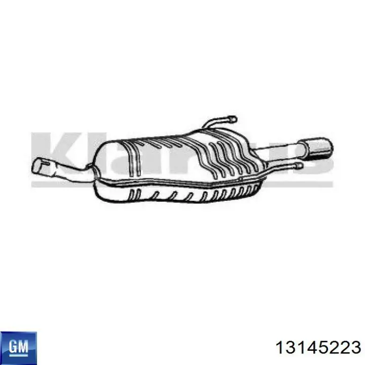 13145223 General Motors Выхлопная труба
