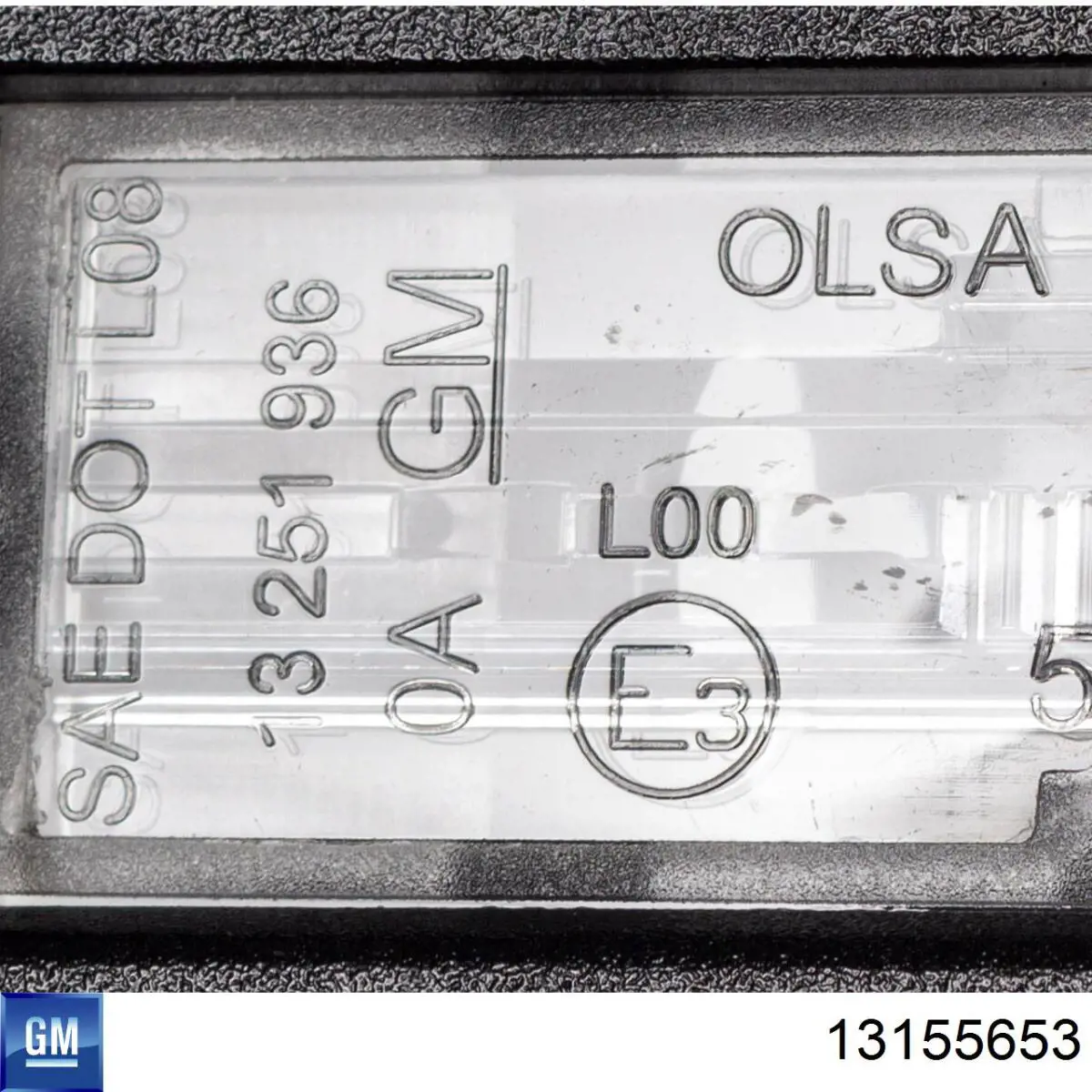 Фонарь подсветки заднего номера General Motors 13155653 цена, от 13.21 USD