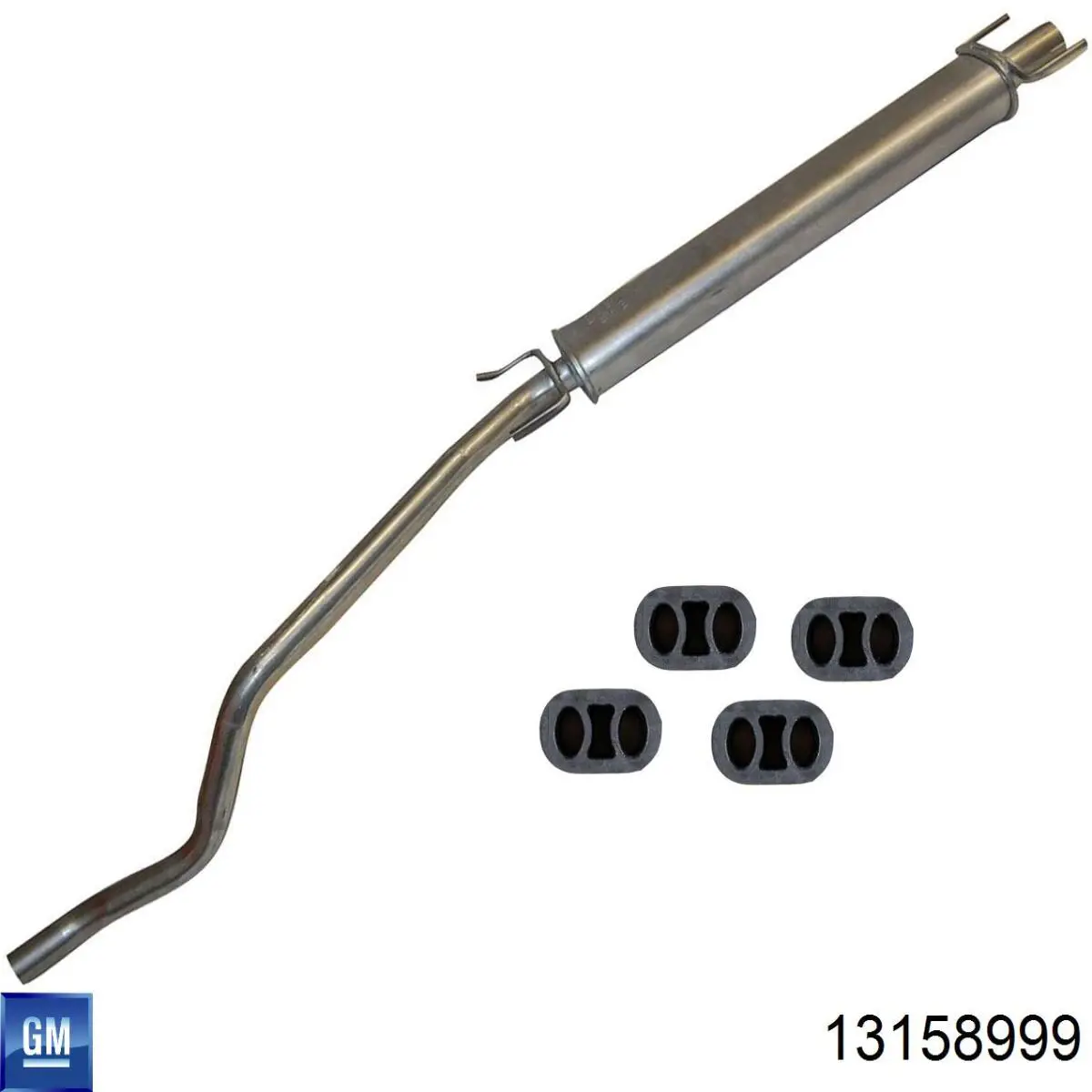 Глушитель задний 13158999 General Motors