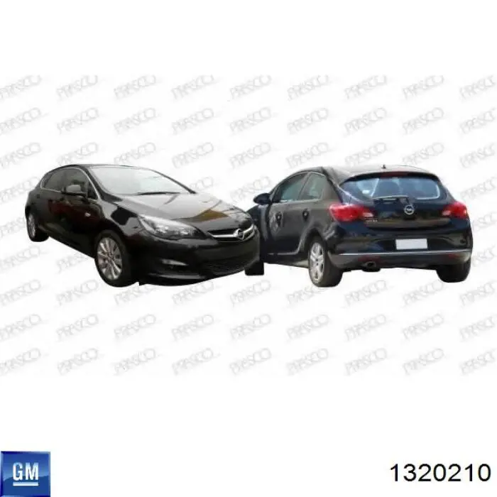 1320210 General Motors Решетка радиатора