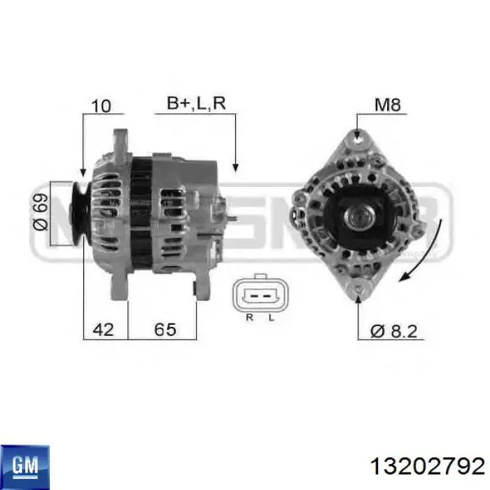 13202792 Opel Подушка передней опоры двигателя