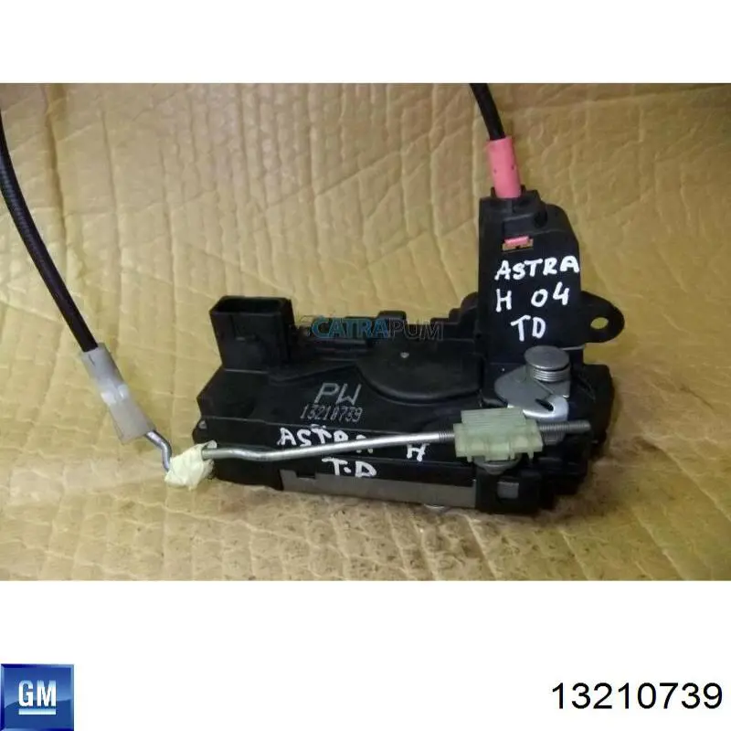 13210739 General Motors Замок двери задней правой