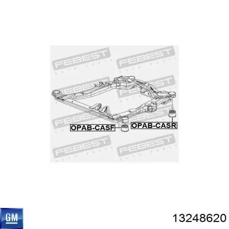 Купить 0352119 Opel Сайлентблок переднего подрамника