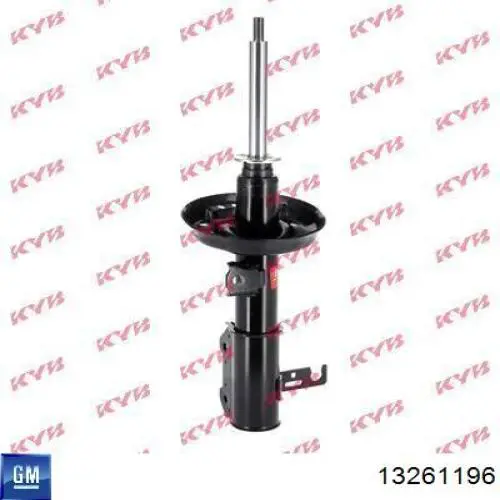 Амортизатор передний левый 13261196 General Motors