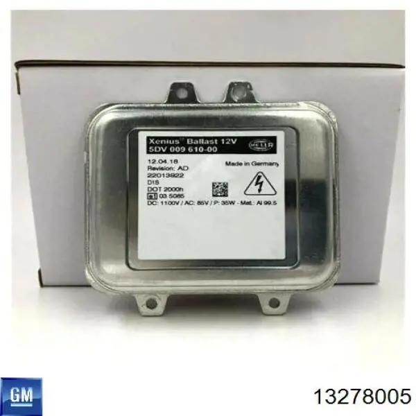 Блок розжига (ксенон) General Motors 13278005 цена, от 29.57 USD