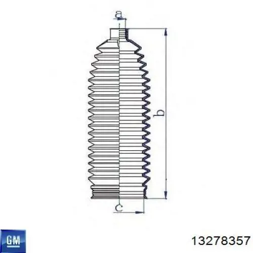 Купить 13278357 General Motors Чехол рулевого механизма