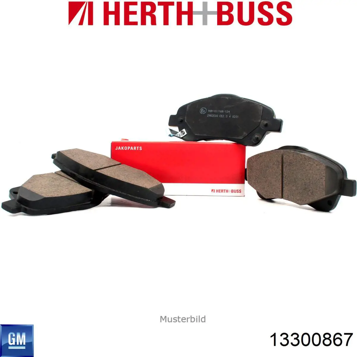 Купить 13300867 General Motors Колодки тормозные задние, дисковые