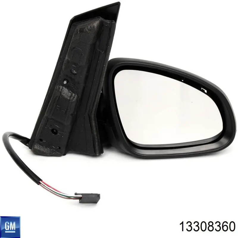 Espelho de retrovisão direito 13308360 General Motors