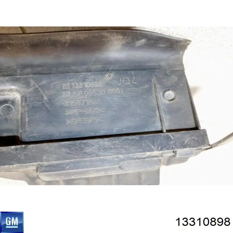 Воздуховод (дефлектор) радиатора левый Opel 13310898 цена, от 38.09 USD
