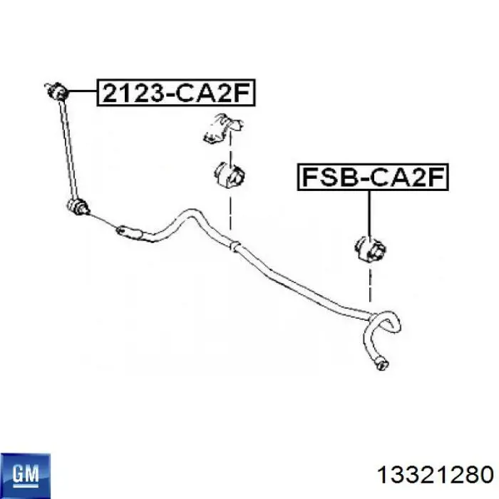 Купить 13321280 General Motors Амортизационная стойка