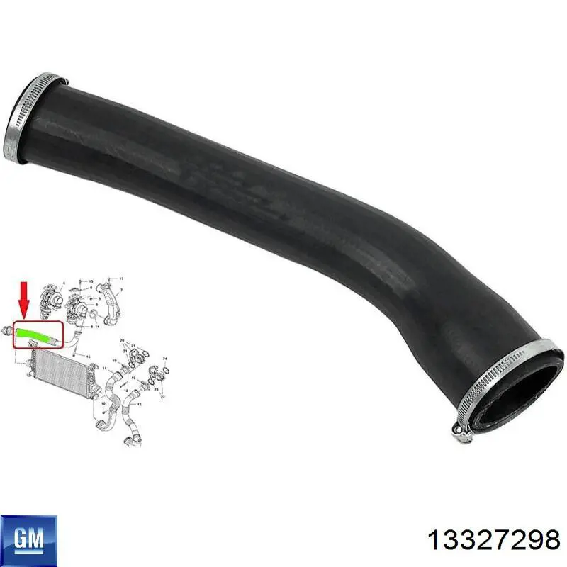 Шланг/патрубок интеркуллера Bugiad 81958 цена, от 33.59 USD