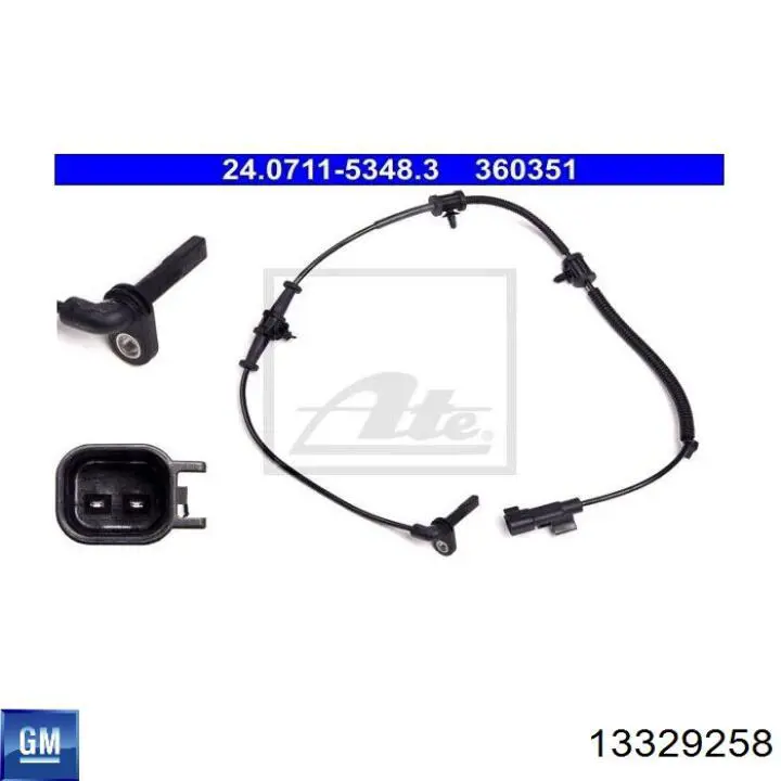 13329258 General Motors Датчик АБС