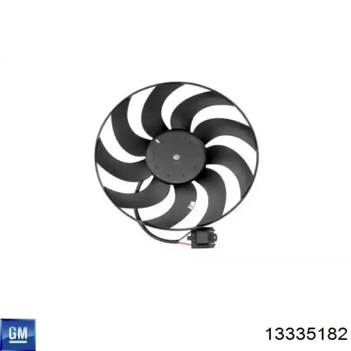Электровентилятор охлаждения в сборе (мотор+крыльчатка) General Motors 13335182