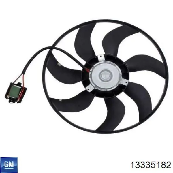 Электровентилятор охлаждения в сборе General Motors 13335182 цена, от 84.16 USD