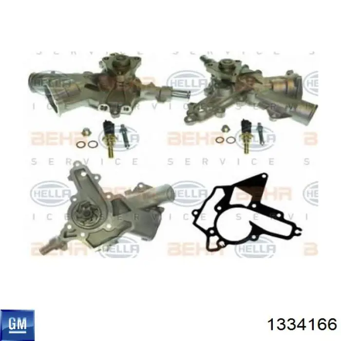1334166 General Motors Насос водяной
