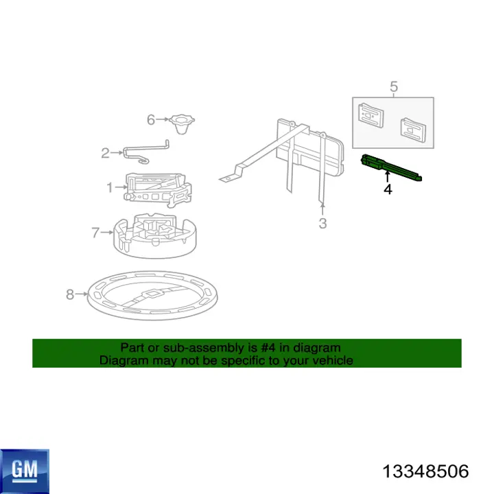 15943523 General Motors Ключ балонный (торцовый)