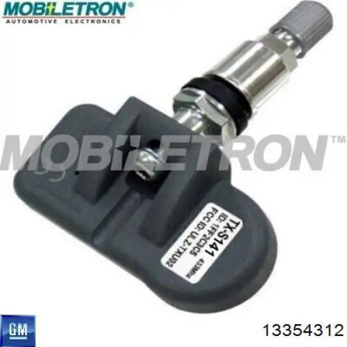 13354312 General Motors sensor de pressão de ar nos pneus