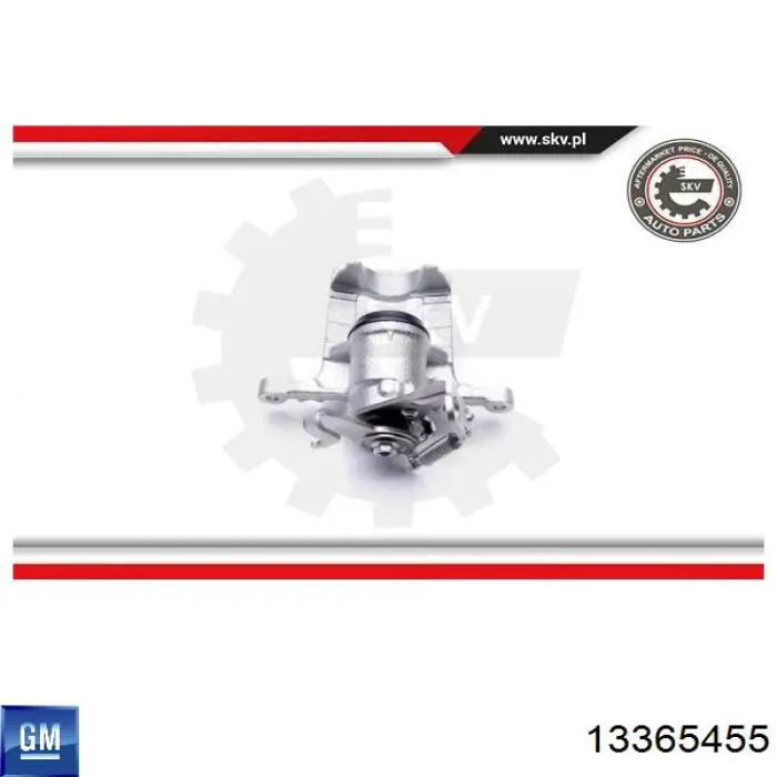 Суппорт задний правый 13365455 General Motors