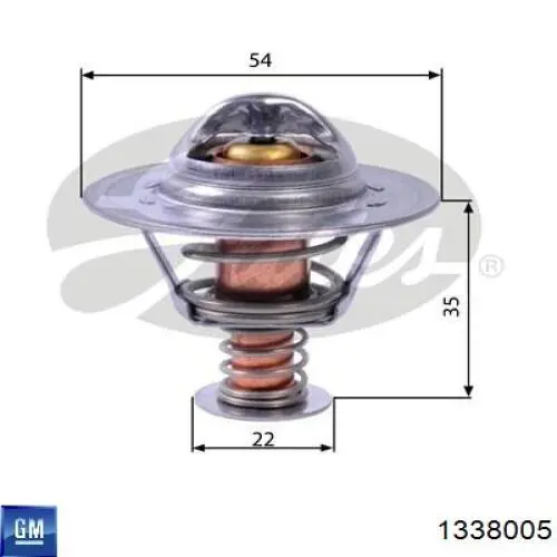 1338005 General Motors Авто термостат