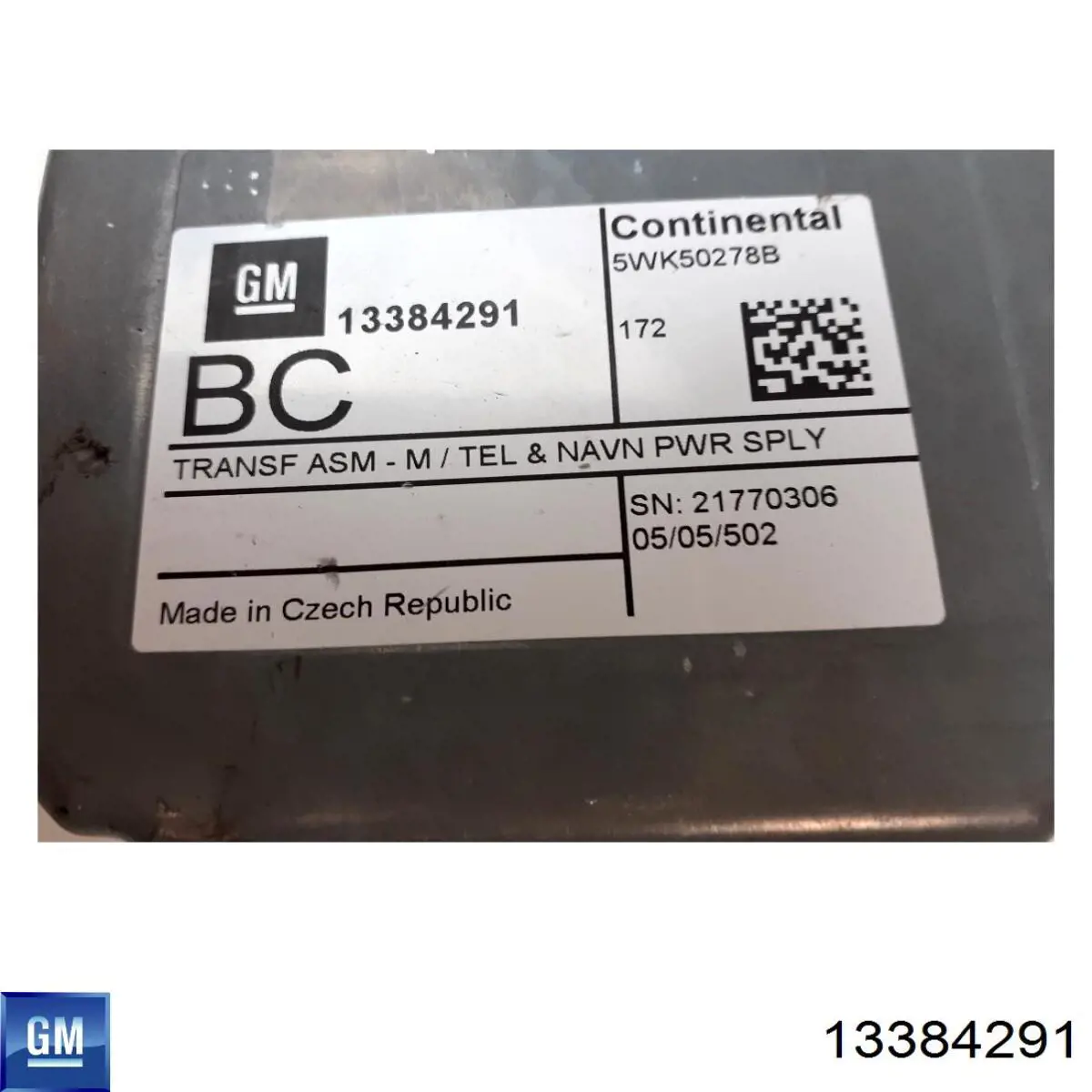 Блок управления навигацией 13384291 General Motors