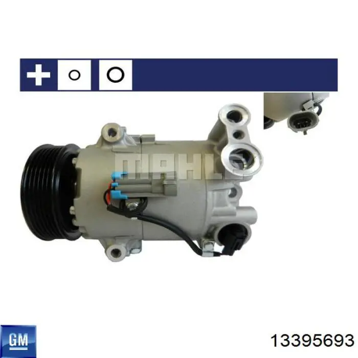 Компрессор кондиционера 13395693 General Motors