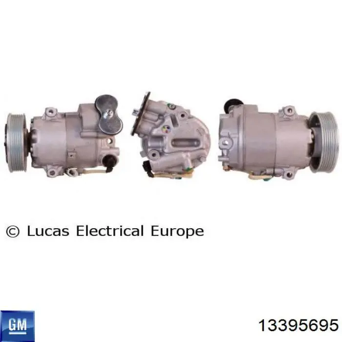 Компрессор кондиционера 6572647 Opel