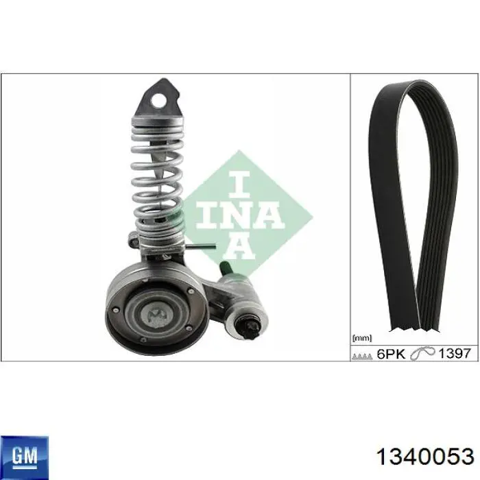 1340053 General Motors Поликлиновый ремень