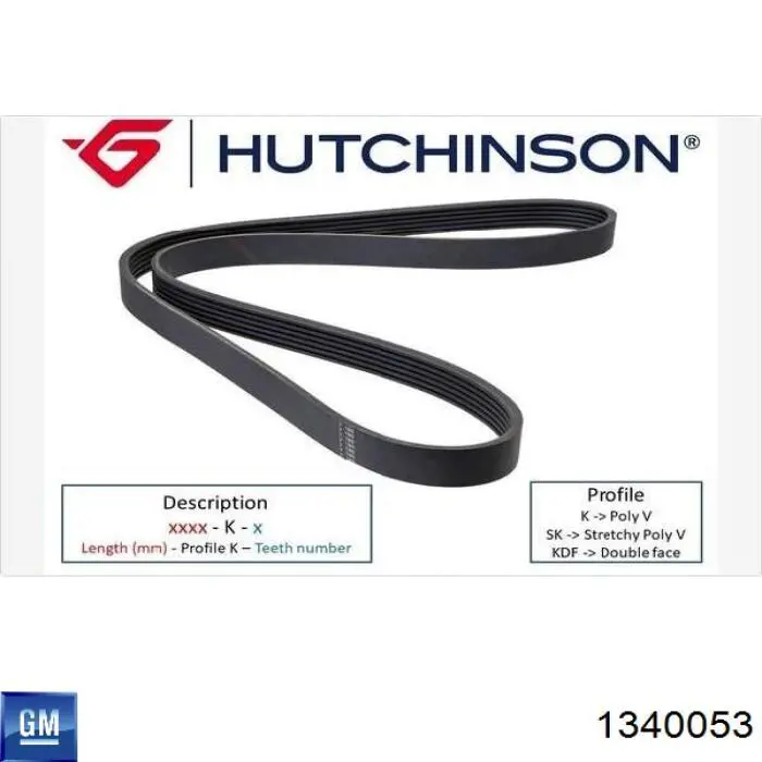 Клиновый ремень General Motors 1340053 цена, от 9.89 USD