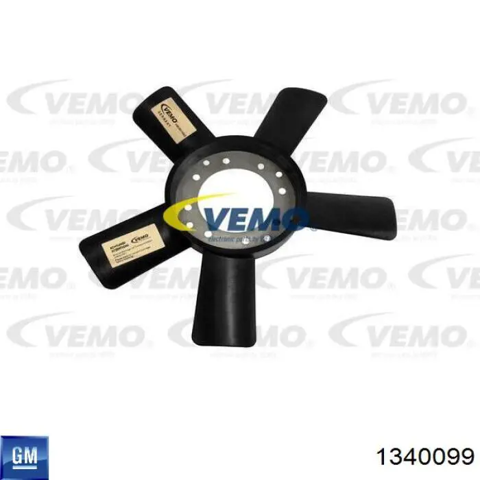 Ventilador (roda de aletas) do radiador de esfriamento para Opel Omega (16, 17, 19)
