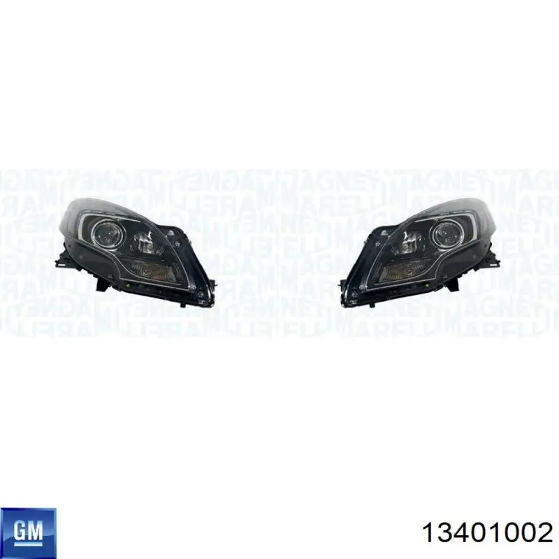 13401002 General Motors Фара передняя правая