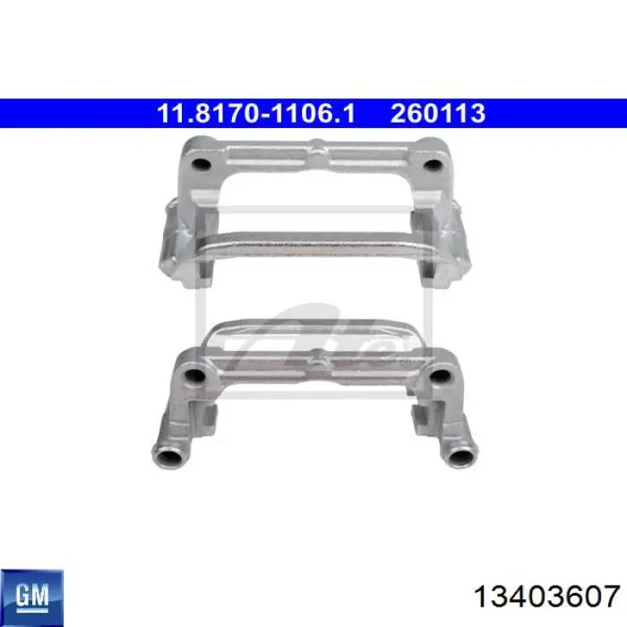 Скоба тормозного суппорта заднего General Motors 13403607 цена, от 82.32 USD