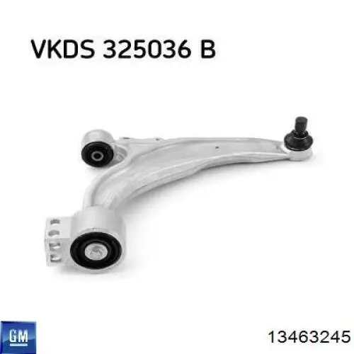 Правый рычаг передней нижней подвески General Motors 13463245 цена, от 70.82 USD