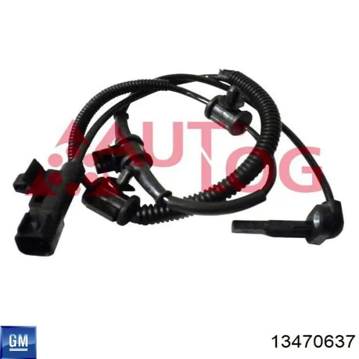 Sensor dianteiro de ABS General Motors 13470637