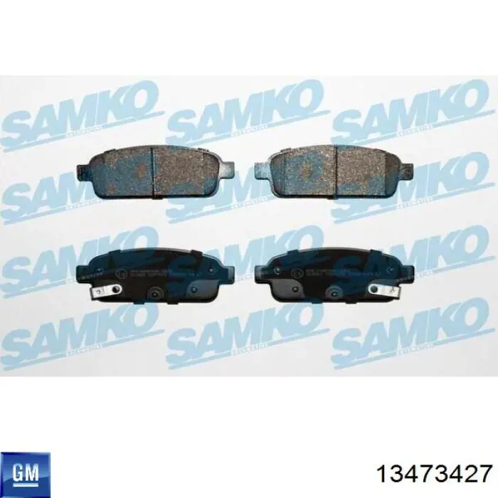 Колодки дисковые  General Motors 13473427 цена, от 20.52 USD
