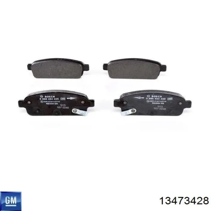 Купить 13473428 General Motors Колодки тормозные задние, дисковые