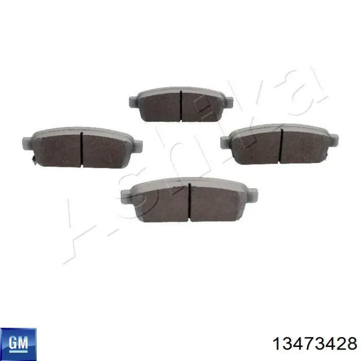 13473428 General Motors Колодки тормозные дисковые комплект
