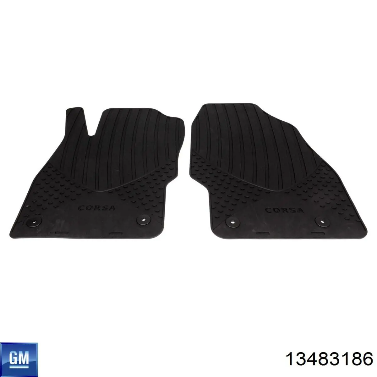13483186 General Motors Коврики в салон передние