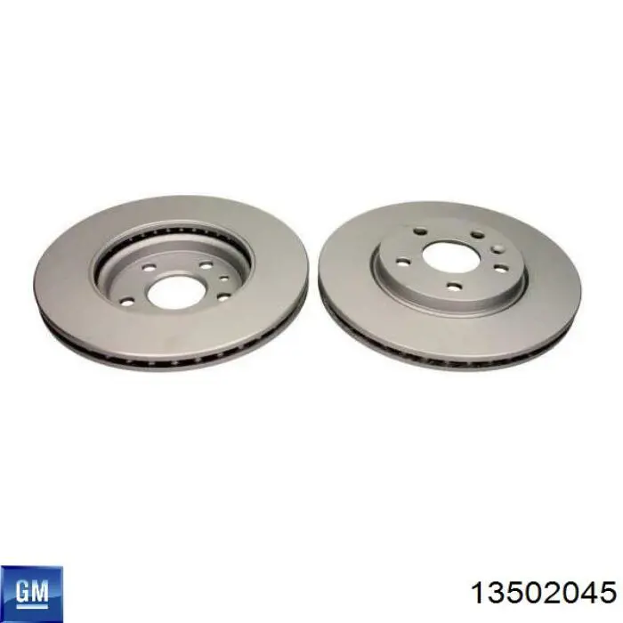 Передние тормозные диски 13502045 General Motors