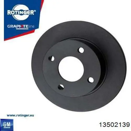 Купить 13502139 General Motors Диск тормозной задний