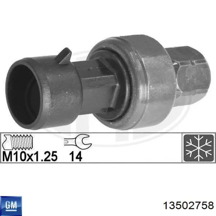 13502758 General Motors sensor de pressão absoluta de aparelho de ar condicionado