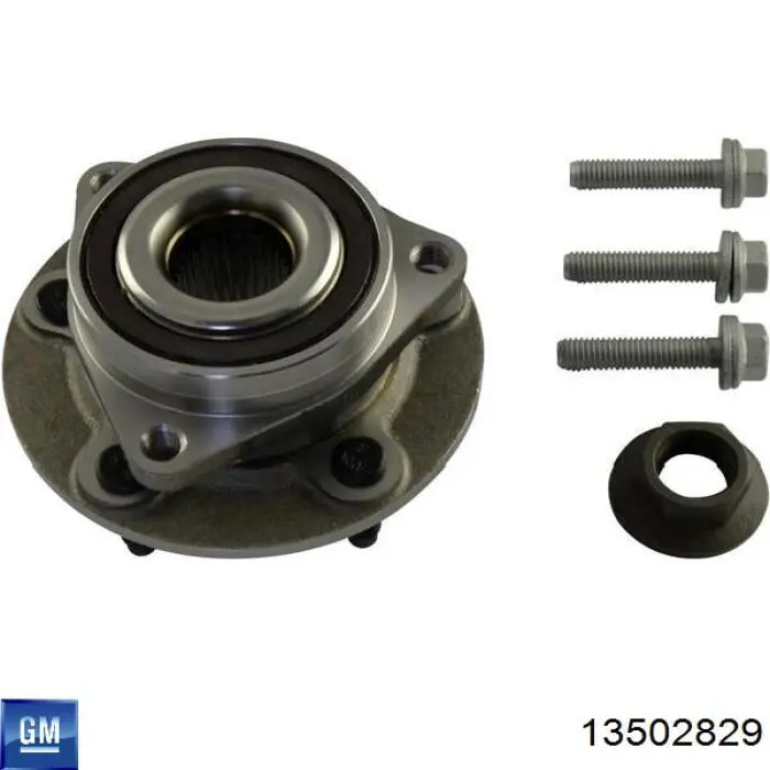 Cubo de rueda delantero 13502829 General Motors